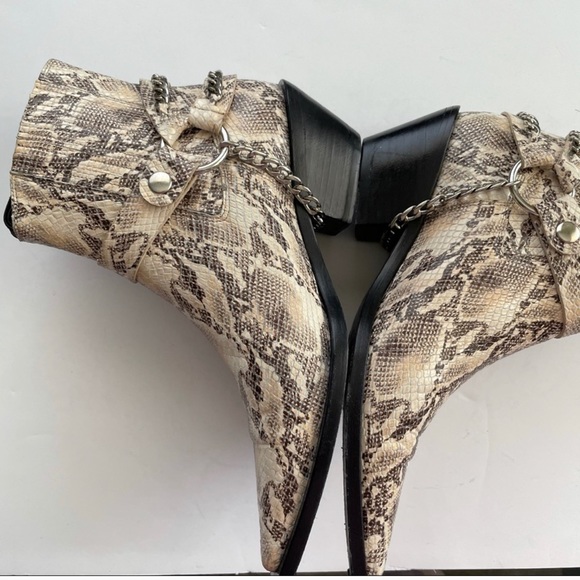 ANINE BING Harris ankle boot Harness Snake Python - Picture 5 of 10